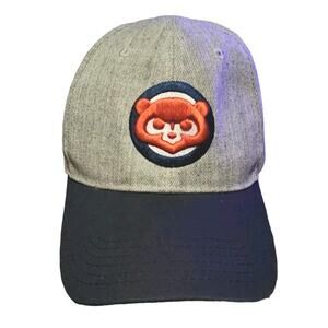 Chicago Cubs Logo Hat Adjustable Gray Wool Blend Collegiate SGA Melonwear